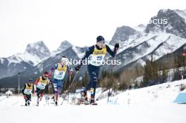 11.02.2024, Canmore, Canada (CAN): Zanden Mcmullen (USA), Elia Barp (ITA), (l-r)  - FIS world cup cross-country, mass, Canmore (CAN). www.nordicfocus.com. © Modica/NordicFocus. Every downloaded picture is fee-liable.