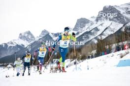 11.02.2024, Canmore, Canada (CAN): Hunter Wonders (USA), Miha Simenc (SLO), (l-r)  - FIS world cup cross-country, mass, Canmore (CAN). www.nordicfocus.com. © Modica/NordicFocus. Every downloaded picture is fee-liable.