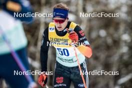 11.02.2024, Canmore, Canada (CAN): Florian Knopf (GER) - FIS world cup cross-country, mass, Canmore (CAN). www.nordicfocus.com. © Modica/NordicFocus. Every downloaded picture is fee-liable.