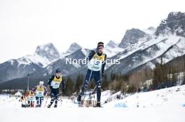 11.02.2024, Canmore, Canada (CAN): Elia Barp (ITA), Simone Dapra (ITA), (l-r)  - FIS world cup cross-country, mass, Canmore (CAN). www.nordicfocus.com. © Modica/NordicFocus. Every downloaded picture is fee-liable.