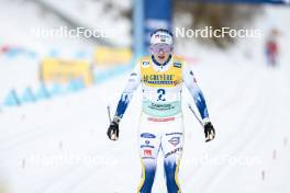 11.02.2024, Canmore, Canada (CAN): Ebba Andersson (SWE) - FIS world cup cross-country, mass, Canmore (CAN). www.nordicfocus.com. © Modica/NordicFocus. Every downloaded picture is fee-liable.