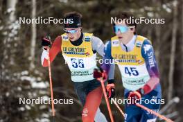 11.02.2024, Canmore, Canada (CAN): Xavier Mckeever (CAN) - FIS world cup cross-country, mass, Canmore (CAN). www.nordicfocus.com. © Modica/NordicFocus. Every downloaded picture is fee-liable.
