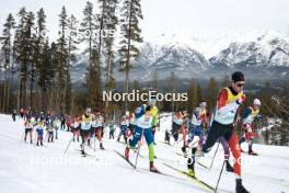 11.02.2024, Canmore, Canada (CAN): Felix-Olivier Moreau (CAN), Miha Simenc (SLO), Michael Earnhart (USA), Adam Fellner (CZE), (l-r)  - FIS world cup cross-country, mass, Canmore (CAN). www.nordicfocus.com. © Modica/NordicFocus. Every downloaded picture is fee-liable.