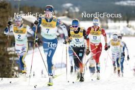 11.02.2024, Canmore, Canada (CAN): Ebba Andersson (SWE), Katharina Hennig (GER), (l-r)  - FIS world cup cross-country, mass, Canmore (CAN). www.nordicfocus.com. © Modica/NordicFocus. Every downloaded picture is fee-liable.