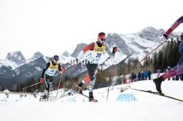 11.02.2024, Canmore, Canada (CAN): Florian Knopf (GER), Olivier Leveille (CAN), (l-r)  - FIS world cup cross-country, mass, Canmore (CAN). www.nordicfocus.com. © Modica/NordicFocus. Every downloaded picture is fee-liable.