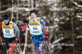 11.02.2024, Canmore, Canada (CAN): Michael Earnhart (USA) - FIS world cup cross-country, mass, Canmore (CAN). www.nordicfocus.com. © Modica/NordicFocus. Every downloaded picture is fee-liable.