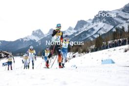 11.02.2024, Canmore, Canada (CAN): Victoria Carl (GER), Johanna Matintalo (FIN), (l-r)  - FIS world cup cross-country, mass, Canmore (CAN). www.nordicfocus.com. © Modica/NordicFocus. Every downloaded picture is fee-liable.