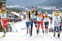 11.02.2024, Canmore, Canada (CAN): Laura Gimmler (GER), Moa Ilar (SWE), (l-r)  - FIS world cup cross-country, mass, Canmore (CAN). www.nordicfocus.com. © Modica/NordicFocus. Every downloaded picture is fee-liable.