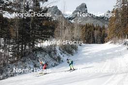 11.02.2024, Canmore, Canada (CAN): Anna Stewart (CAN), Renae Anderson (USA), (l-r)  - FIS world cup cross-country, mass, Canmore (CAN). www.nordicfocus.com. © Modica/NordicFocus. Every downloaded picture is fee-liable.