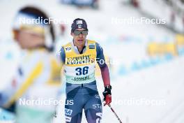 11.02.2024, Canmore, Canada (CAN): Julia Kern (USA) - FIS world cup cross-country, mass, Canmore (CAN). www.nordicfocus.com. © Modica/NordicFocus. Every downloaded picture is fee-liable.