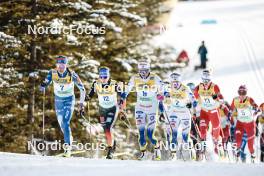 11.02.2024, Canmore, Canada (CAN): Kerttu Niskanen (FIN), Frida Karlsson (SWE), (l-r)  - FIS world cup cross-country, mass, Canmore (CAN). www.nordicfocus.com. © Modica/NordicFocus. Every downloaded picture is fee-liable.