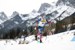 11.02.2024, Canmore, Canada (CAN): Luke Jager (USA) - FIS world cup cross-country, mass, Canmore (CAN). www.nordicfocus.com. © Modica/NordicFocus. Every downloaded picture is fee-liable.