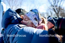 18.02.2024, Minneapolis, United States of America (USA): Gus Schumacher (USA), Jessie Diggins (USA), (l-r)  - FIS world cup cross-country, 10km, Minneapolis (USA). www.nordicfocus.com. © Modica/NordicFocus. Every downloaded picture is fee-liable.