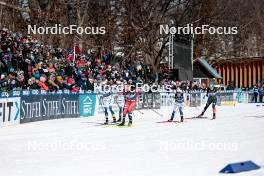 17.02.2024, Minneapolis, United States of America (USA): Jonna Sundling (SWE), Linn Svahn (SWE), Kristine Stavaas Skistad (NOR), Johanna Hagstroem (SWE), Victoria Carl (GER), (l-r)  - FIS world cup cross-country, individual sprint, Minneapolis (USA). www.nordicfocus.com. © Modica/NordicFocus. Every downloaded picture is fee-liable.