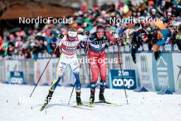 17.02.2024, Minneapolis, United States of America (USA): Linn Svahn (SWE), Kristine Stavaas Skistad (NOR), (l-r)  - FIS world cup cross-country, individual sprint, Minneapolis (USA). www.nordicfocus.com. © Modica/NordicFocus. Every downloaded picture is fee-liable.