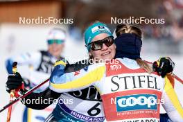 17.02.2024, Minneapolis, United States of America (USA): Victoria Carl (GER), Linn Svahn (SWE), (l-r)  - FIS world cup cross-country, individual sprint, Minneapolis (USA). www.nordicfocus.com. © Modica/NordicFocus. Every downloaded picture is fee-liable.