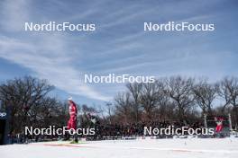 17.02.2024, Minneapolis, United States of America (USA): Johannes Hoesflot Klaebo (NOR), Federico Pellegrino (ITA), (l-r)  - FIS world cup cross-country, individual sprint, Minneapolis (USA). www.nordicfocus.com. © Modica/NordicFocus. Every downloaded picture is fee-liable.