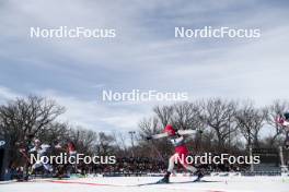 17.02.2024, Minneapolis, United States of America (USA): Nadine Faehndrich (SUI), Coletta Rydzek (GER), Emma Ribom (SWE), Emma Ribom (SWE) - FIS world cup cross-country, individual sprint, Minneapolis (USA). www.nordicfocus.com. © Modica/NordicFocus. Every downloaded picture is fee-liable.