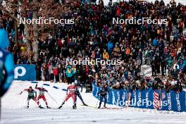 17.02.2024, Minneapolis, United States of America (USA): Antoine Cyr (CAN), Paal Golberg (NOR), Johannes Hoesflot Klaebo (NOR), Lucas Chanavat (FRA), Michael Hellweger (ITA), (l-r)  - FIS world cup cross-country, individual sprint, Minneapolis (USA). www.nordicfocus.com. © Modica/NordicFocus. Every downloaded picture is fee-liable.
