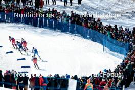 17.02.2024, Minneapolis, United States of America (USA): Kristine Stavaas Skistad (NOR), Lena Quintin (FRA), Lotta Udnes Weng (NOR), Kerttu Niskanen (FIN), Alina Meier (SUI), (l-r)  - FIS world cup cross-country, individual sprint, Minneapolis (USA). www.nordicfocus.com. © Modica/NordicFocus. Every downloaded picture is fee-liable.