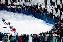 17.02.2024, Minneapolis, United States of America (USA): Lucas Chanavat (FRA), Antoine Cyr (CAN), Roman Schaad (SUI), Paal Golberg (NOR), (l-r)  - FIS world cup cross-country, individual sprint, Minneapolis (USA). www.nordicfocus.com. © Modica/NordicFocus. Every downloaded picture is fee-liable.