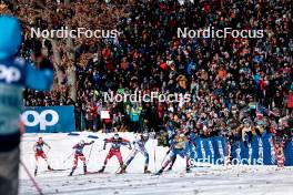 17.02.2024, Minneapolis, United States of America (USA): Desiree Steiner (SUI), Anne Kjersti Kalvaa (NOR), Mathilde Myhrvold (NOR), Emma Ribom (SWE), Jessie Diggins (USA), (l-r)  - FIS world cup cross-country, individual sprint, Minneapolis (USA). www.nordicfocus.com. © Modica/NordicFocus. Every downloaded picture is fee-liable.