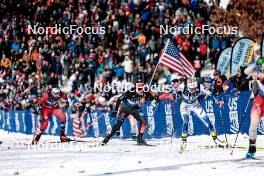 17.02.2024, Minneapolis, United States of America (USA): Tiril Udnes Weng (NOR), Coletta Rydzek (GER), Frida Karlsson (SWE), (l-r)  - FIS world cup cross-country, individual sprint, Minneapolis (USA). www.nordicfocus.com. © Modica/NordicFocus. Every downloaded picture is fee-liable.