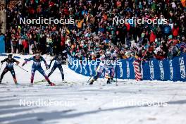 17.02.2024, Minneapolis, United States of America (USA): Anna-Maria Dietze (GER), Rosie Brennan (USA), Caterina Ganz (ITA), Maja Dahlqvist (SWE), Samantha Smith (USA), (l-r)  - FIS world cup cross-country, individual sprint, Minneapolis (USA). www.nordicfocus.com. © Modica/NordicFocus. Every downloaded picture is fee-liable.