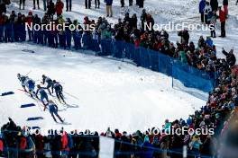 17.02.2024, Minneapolis, United States of America (USA): Johanna Hagstroem (SWE), Maja Dahlqvist (SWE), Rosie Brennan (USA), Anna-Maria Dietze (GER), Caterina Ganz (ITA), Samantha Smith (USA), (l-r)  - FIS world cup cross-country, individual sprint, Minneapolis (USA). www.nordicfocus.com. © Modica/NordicFocus. Every downloaded picture is fee-liable.