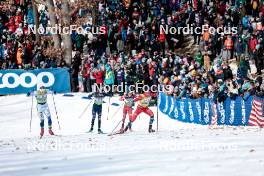 17.02.2024, Minneapolis, United States of America (USA): Edvin Anger (SWE), Simone Dapra (ITA), Mika Vermeulen (AUT), Harald Oestberg Amundsen (NOR), (l-r)  - FIS world cup cross-country, individual sprint, Minneapolis (USA). www.nordicfocus.com. © Modica/NordicFocus. Every downloaded picture is fee-liable.