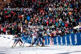 17.02.2024, Minneapolis, United States of America (USA): Jasmi Joensuu (FIN), Linn Svahn (SWE), Victoria Carl (GER), (l-r)  - FIS world cup cross-country, individual sprint, Minneapolis (USA). www.nordicfocus.com. © Modica/NordicFocus. Every downloaded picture is fee-liable.