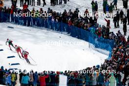 17.02.2024, Minneapolis, United States of America (USA): Antoine Cyr (CAN), Roman Schaad (SUI), Paal Golberg (NOR), (l-r)  - FIS world cup cross-country, individual sprint, Minneapolis (USA). www.nordicfocus.com. © Modica/NordicFocus. Every downloaded picture is fee-liable.