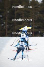 03.03.2024, Lahti, Finland (FIN): Emil Danielsson (SWE), Federico Pellegrino (ITA), Jaume Pueyo (ESP), (l-r)  - FIS world cup cross-country, individual sprint, Lahti (FIN). www.nordicfocus.com. © Modica/NordicFocus. Every downloaded picture is fee-liable.