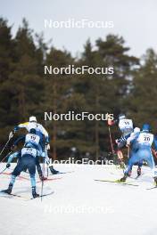 03.03.2024, Lahti, Finland (FIN): Emil Danielsson (SWE), Federico Pellegrino (ITA), Jaume Pueyo (ESP), Marius Kastner (GER), Renaud Jay (FRA), Joni Maki (FIN), (l-r)  - FIS world cup cross-country, individual sprint, Lahti (FIN). www.nordicfocus.com. © Modica/NordicFocus. Every downloaded picture is fee-liable.