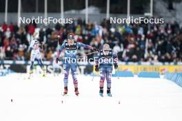 01.03.2024, Lahti, Finland (FIN): Julia Kern (USA), Samantha Smith (USA), (l-r)  - FIS world cup cross-country, team sprint, Lahti (FIN). www.nordicfocus.com. © Modica/NordicFocus. Every downloaded picture is fee-liable.