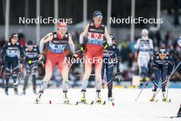 01.03.2024, Lahti, Finland (FIN): Anja Weber (SUI), Lea Fischer (SUI), (l-r)  - FIS world cup cross-country, team sprint, Lahti (FIN). www.nordicfocus.com. © Modica/NordicFocus. Every downloaded picture is fee-liable.