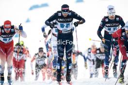 01.03.2024, Lahti, Finland (FIN): Valerio Grond (SUI), Federico Pellegrino (ITA), (l-r)  - FIS world cup cross-country, team sprint, Lahti (FIN). www.nordicfocus.com. © Modica/NordicFocus. Every downloaded picture is fee-liable.