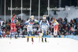 01.03.2024, Lahti, Finland (FIN): Jonna Sundling (SWE), Linn Svahn (SWE), (l-r)  - FIS world cup cross-country, team sprint, Lahti (FIN). www.nordicfocus.com. © Modica/NordicFocus. Every downloaded picture is fee-liable.