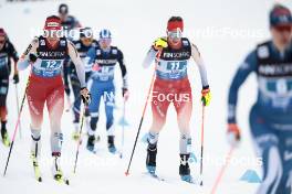 01.03.2024, Lahti, Finland (FIN): Anja Weber (SUI), Alina Meier (SUI), (l-r)  - FIS world cup cross-country, team sprint, Lahti (FIN). www.nordicfocus.com. © Modica/NordicFocus. Every downloaded picture is fee-liable.
