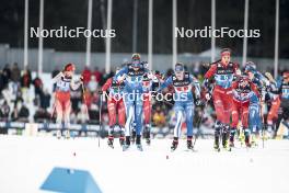 01.03.2024, Lahti, Finland (FIN): Johanna Matintalo (FIN), Krista Parmakoski (FIN), Kristine Stavaas Skistad (NOR), (l-r)  - FIS world cup cross-country, team sprint, Lahti (FIN). www.nordicfocus.com. © Modica/NordicFocus. Every downloaded picture is fee-liable.