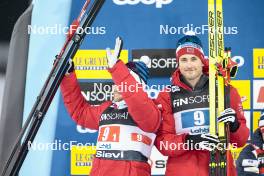 01.03.2024, Lahti, Finland (FIN): Haavard Solaas Taugboel (NOR), Even Northug (NOR), (l-r)  - FIS world cup cross-country, team sprint, Lahti (FIN). www.nordicfocus.com. © Modica/NordicFocus. Every downloaded picture is fee-liable.