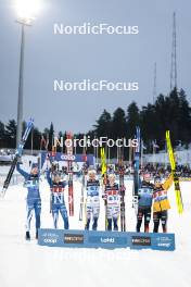 01.03.2024, Lahti, Finland (FIN): Johanna Matintalo (FIN), Krista Parmakoski (FIN), Linn Svahn (SWE), Jonna Sundling (SWE), Laura Gimmler (GER), Katharina Hennig (GER), (l-r) - FIS world cup cross-country, team sprint, Lahti (FIN). www.nordicfocus.com. © Modica/NordicFocus. Every downloaded picture is fee-liable.