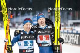01.03.2024, Lahti, Finland (FIN): Lauri Vuorinen (FIN), Iivo Niskanen (FIN), (l-r)  - FIS world cup cross-country, team sprint, Lahti (FIN). www.nordicfocus.com. © Modica/NordicFocus. Every downloaded picture is fee-liable.
