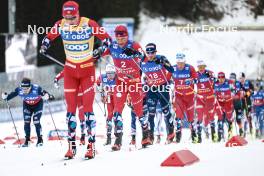 10.03.2024, Oslo, Norway (NOR): Paal Golberg (NOR), Federico Pellegrino (ITA), (l-r)  - FIS world cup cross-country, mass men, Oslo (NOR). www.nordicfocus.com. © Modica/NordicFocus. Every downloaded picture is fee-liable.