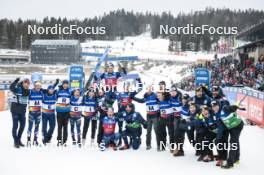 10.03.2024, Oslo, Norway (NOR): Hugo Lapalus (FRA), Maurice Manificat (FRA), Theo Schely (FRA), (l-r)  - FIS world cup cross-country, mass men, Oslo (NOR). www.nordicfocus.com. © Modica/NordicFocus. Every downloaded picture is fee-liable.