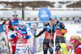 09.03.2024, Oslo, Norway (NOR): Astrid Oeyre Slind (NOR), Katharina Hennig (GER), Victoria Carl (GER), (l-r)  - FIS world cup cross-country, mass women, Oslo (NOR). www.nordicfocus.com. © Modica/NordicFocus. Every downloaded picture is fee-liable.