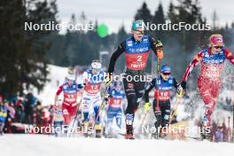 09.03.2024, Oslo, Norway (NOR): Victoria Carl (GER), Teresa Stadlober (AUT), (l-r)  - FIS world cup cross-country, mass women, Oslo (NOR). www.nordicfocus.com. © Modica/NordicFocus. Every downloaded picture is fee-liable.