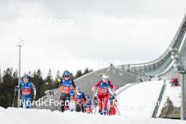 09.03.2024, Oslo, Norway (NOR): Kerttu Niskanen (FIN), Katharina Hennig (GER), Astrid Oeyre Slind (NOR), (l-r)  - FIS world cup cross-country, mass women, Oslo (NOR). www.nordicfocus.com. © Modica/NordicFocus. Every downloaded picture is fee-liable.