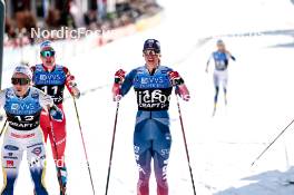 12.03.2024, Drammen, Norway (NOR): Johanna Hagstroem (SWE), Julia Kern (USA), (l-r)  - FIS world cup cross-country, individual sprint, Drammen (NOR). www.nordicfocus.com. © Modica/NordicFocus. Every downloaded picture is fee-liable.