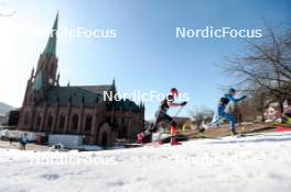 12.03.2024, Drammen, Norway (NOR): Jan Stoelben (GER), Emil Liekari (FIN), (l-r)  - FIS world cup cross-country, individual sprint, Drammen (NOR). www.nordicfocus.com. © Modica/NordicFocus. Every downloaded picture is fee-liable.